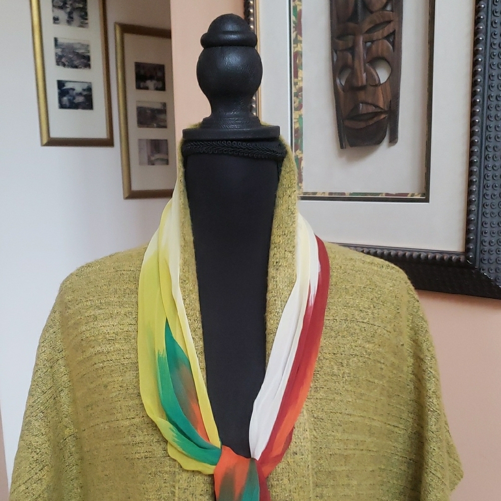 Universal Thread Lime Green Knitted Cardigan Dust… - image 4